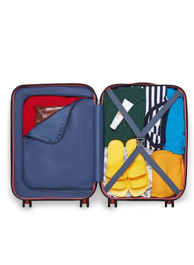 AMERICAN TOURISTER Ellipso Suitcase, Cabin Size 55 cm / 20 inch, 4 Spinner Wheels, Hard Top, Polypropylene, Lightweight|Scratch Resistant Texture|TSA Lock - 3 Years International Warranty - Image 4